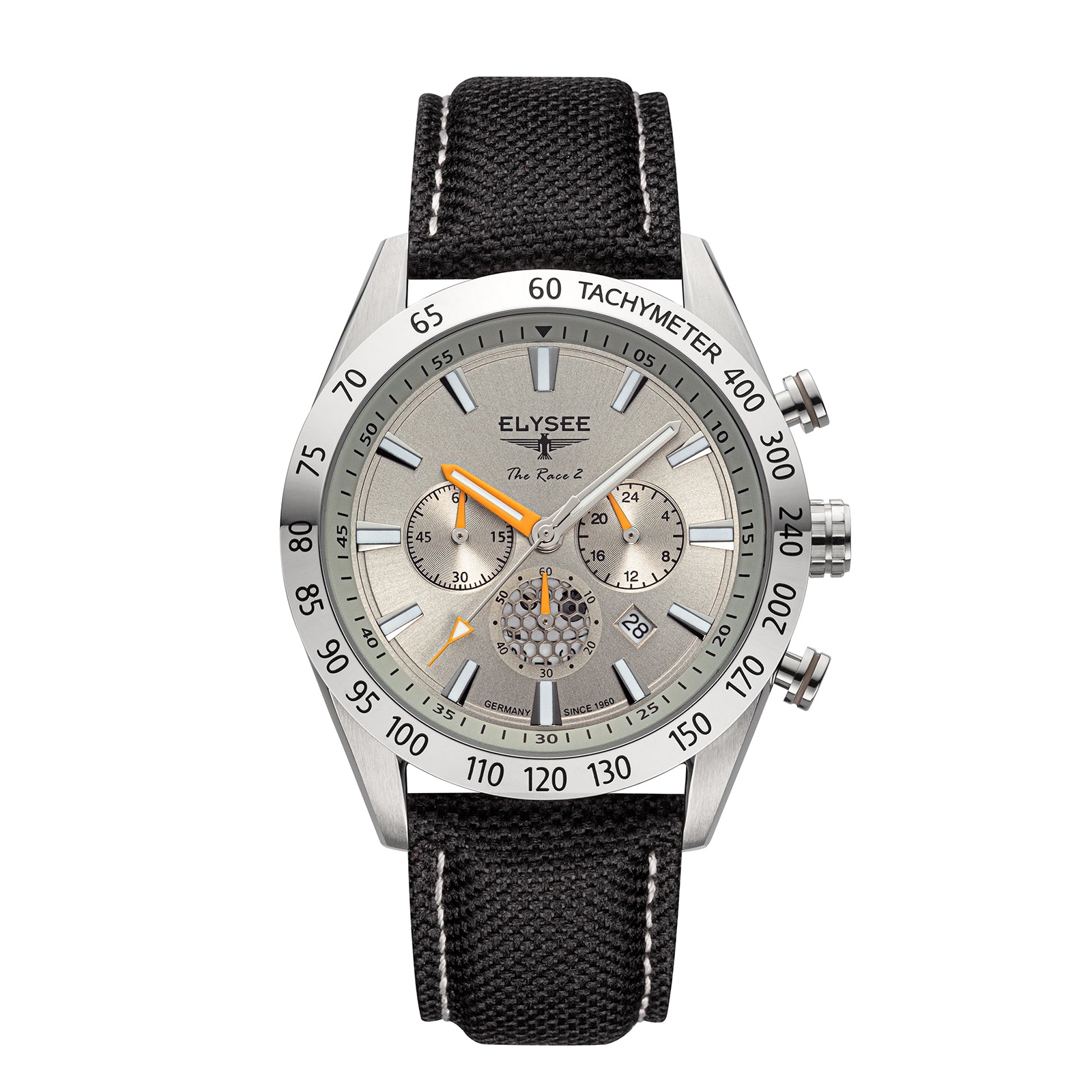 Elysee Orologio Uomo ZIROS Chrono - 44 Mm, Pelle, Vetro Zaffiro, 5 ATM, Automatico