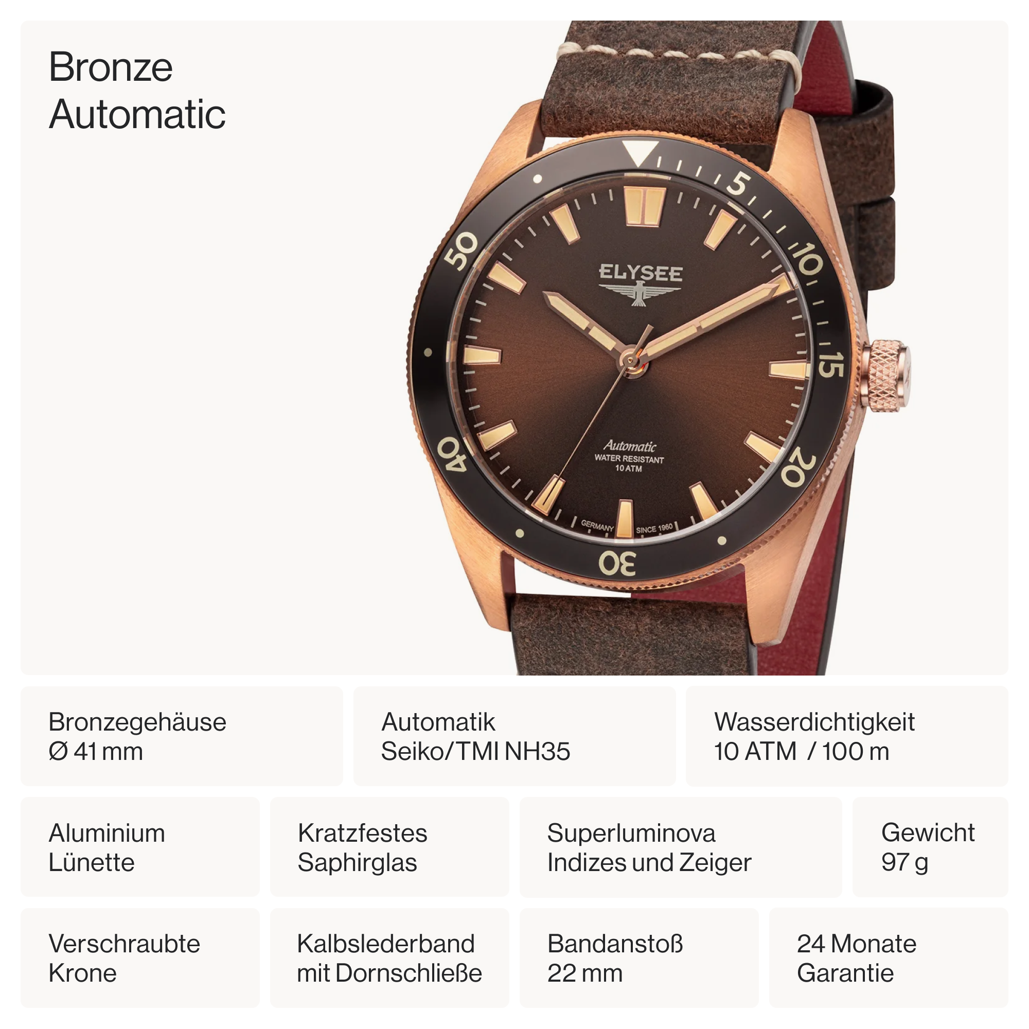 Bronze Automatic - 98020 - Automatikuhr