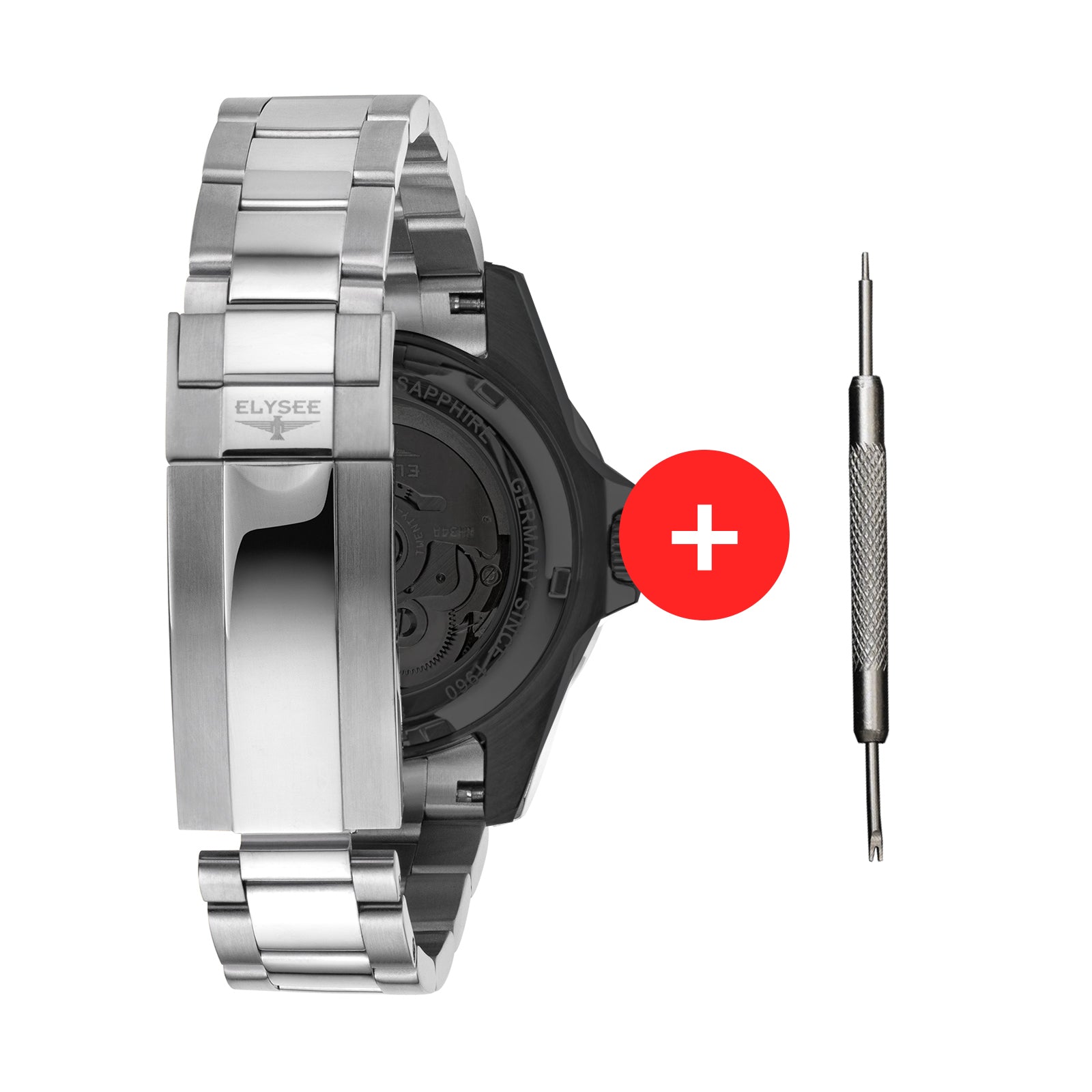 Drei-Link Armband für GMT Automatic inkl. Federsteg Tool