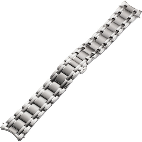 Watch band - Polished stainless steel bracelet with double folding clasp - 20 mm