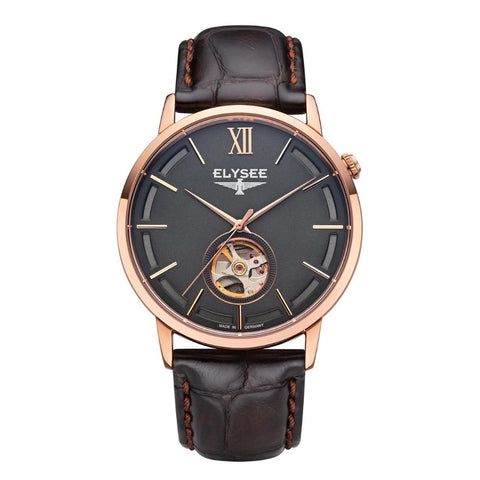 Elysee Picus Men's Automatic Analog Watch with Leather Strap Men's watch